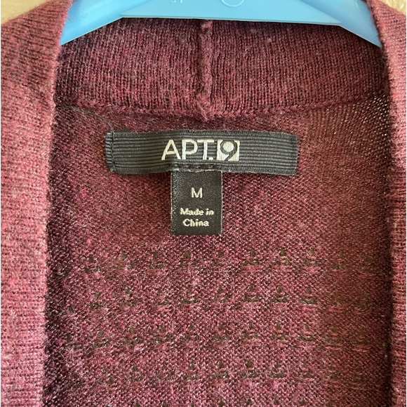 Purple open front cardigan APT 9 size medium - Picture 2 of 3